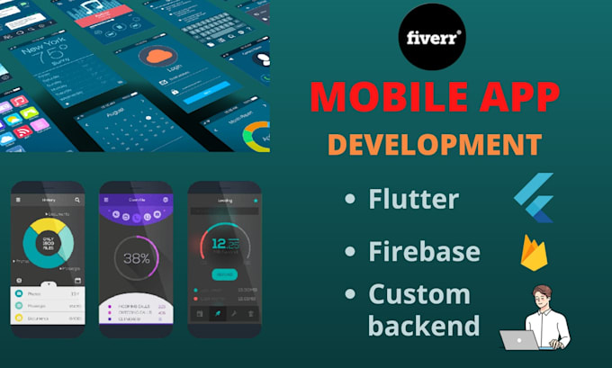 Develop android, ios mobile and web app using flutter by Sardar_umair19 ...