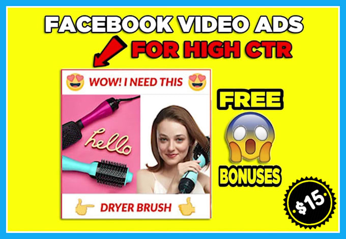 create shopify facebook video ads for dropshipping products