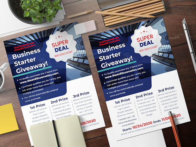 design a high quality professional flyer or poster
