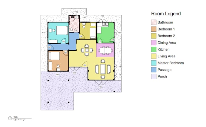 draft professional floor plans using autocad and revit