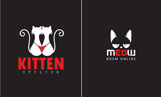 monogram initials lettering logo and flyer design