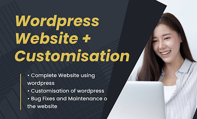 create wordpress website and customize wordpress website