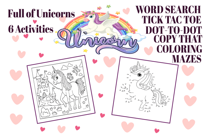 Download Make A Unicorn Activity Book For Kdp By Digmark101 Fiverr