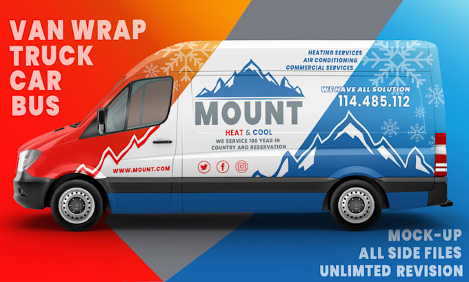 design professional van wrap, car wrap design