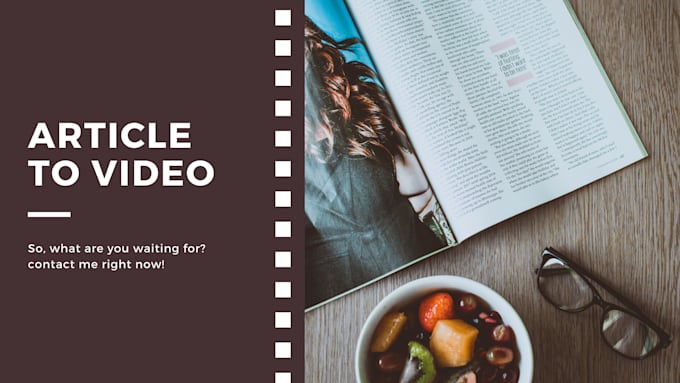 convert article to video with voice over
