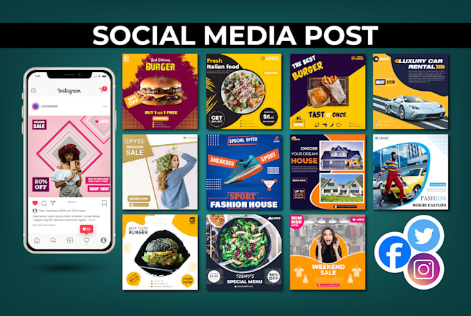 create social media post facebook post instagram post ads