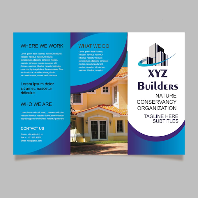 design flyer, leaflet, and bi fold or tri fold brochure