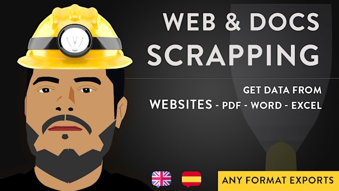 webscraping data in any website, also scrape data in pdf, word, excel files