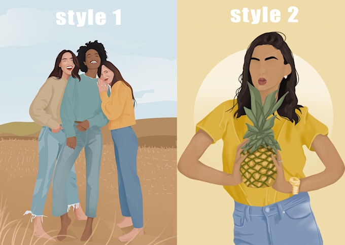 draw vector minimalist illustration from your photo