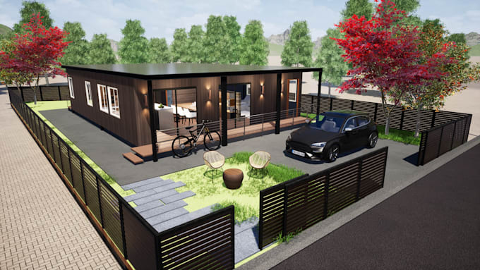create 3d exterior renders for your project