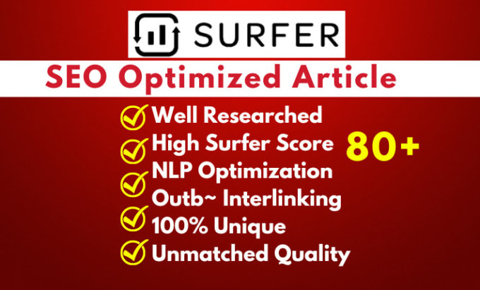 write surfer SEO friendly article blog post