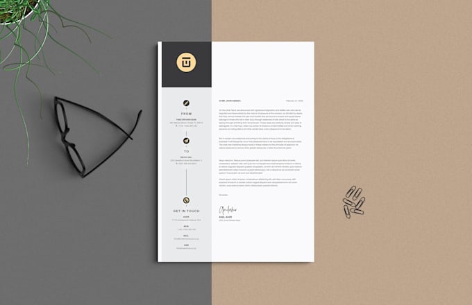 Design letterhead, invoice and quotation template by Ayshacanvas | Fiverr