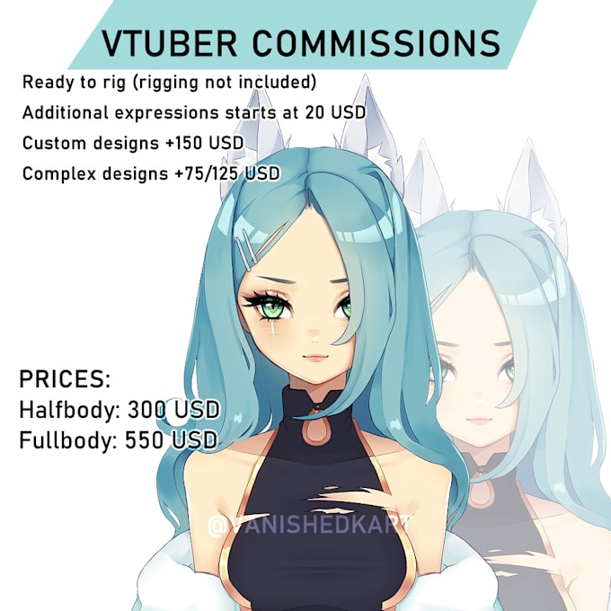 Make a vtuber model by Vanishedk | Fiverr