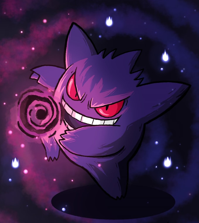 draw any pokemon illustration or custom pokemon fakemon