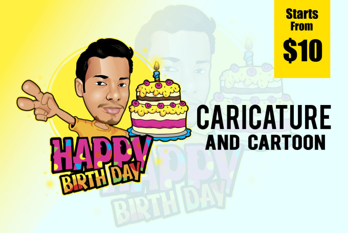 Create Caricature, Mascot, Cartoon Logo For You