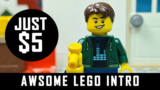 create a creative lego animation intro