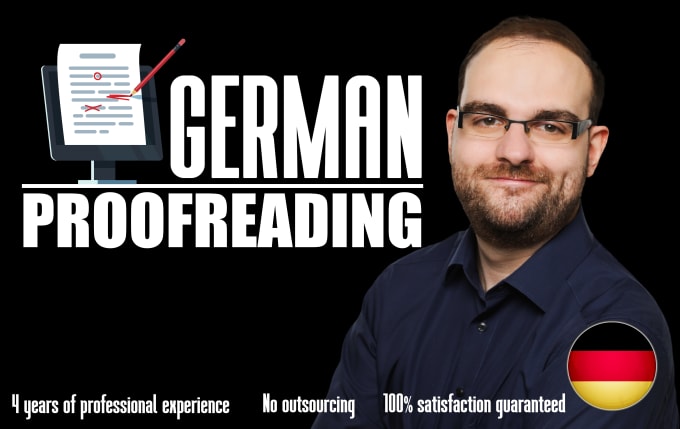 proofread any german text
