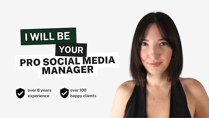 be your social media marketing manager