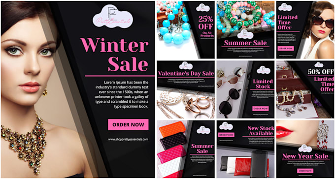 design social media posts and editable canva templates