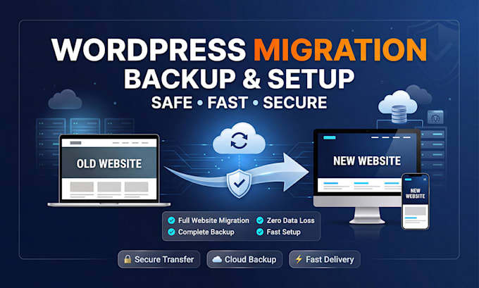migrate, backup and setup your wordpress website