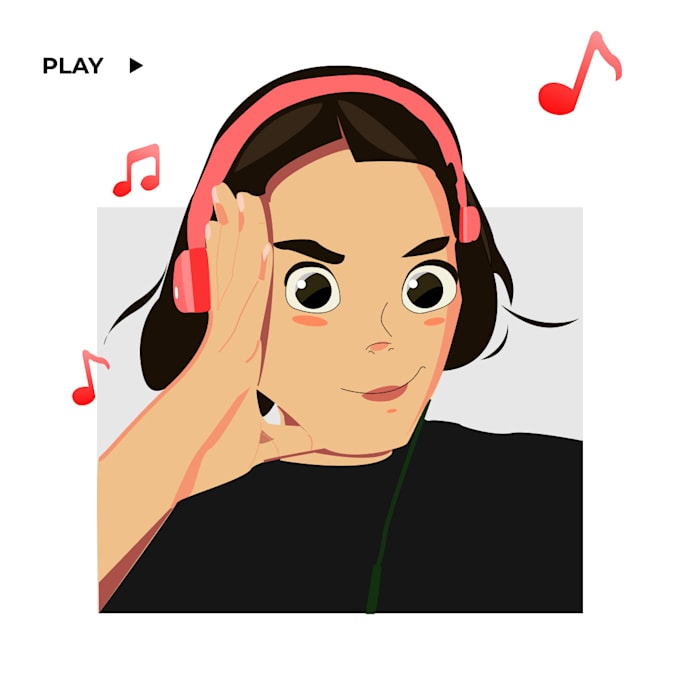 vector cartoon caricature from photo