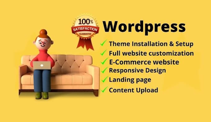 customize, redesign and edit your  wordpress website