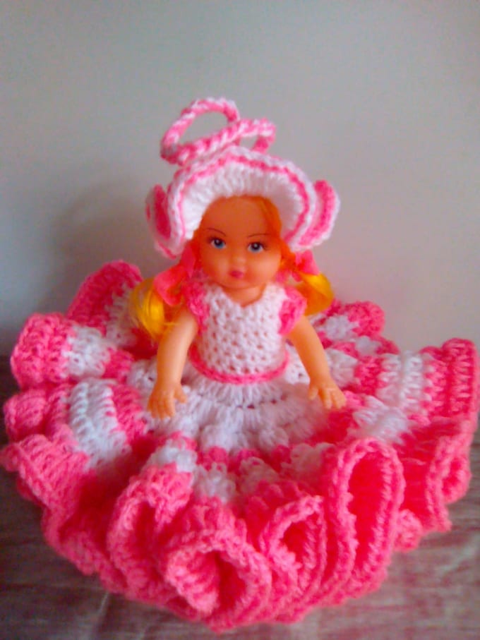 Woolen doll frock hotsell