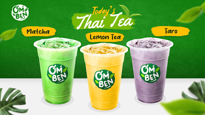 create food and drink menu animation promotional video or tv digital menu