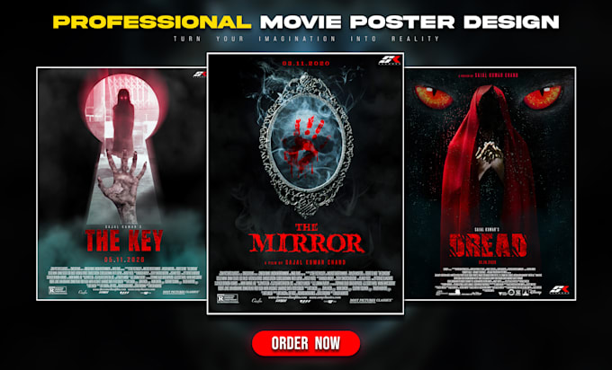 design professional poster, movie poster