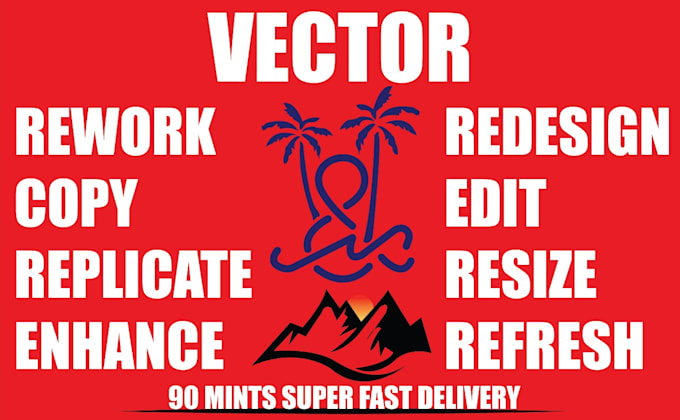 rework, copy, replicate, redesign, edit, resize logo jpg,png to vector