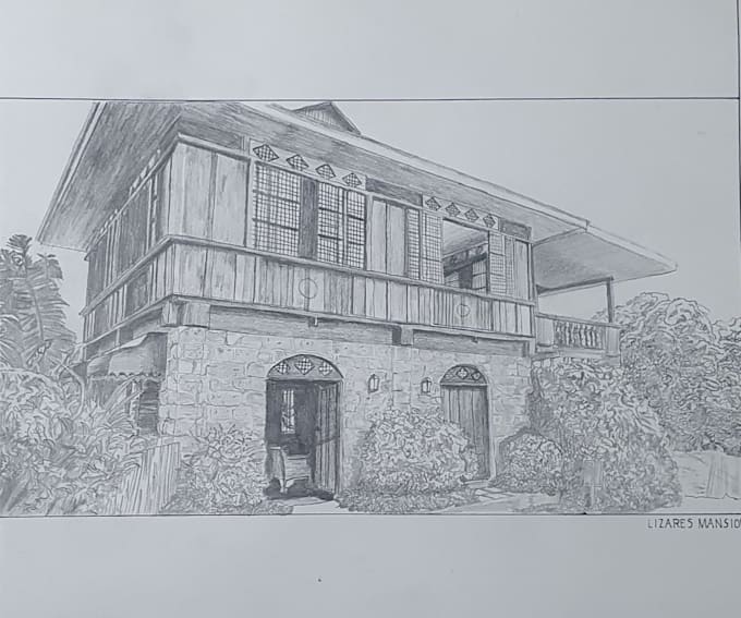 do pencil sketches and perspective drawings