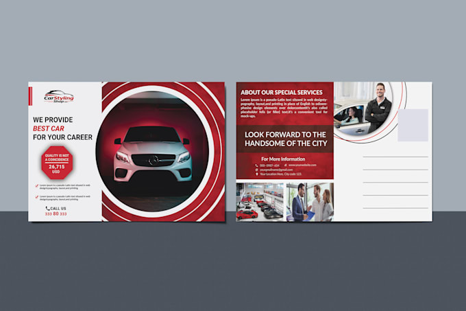 design promotional direct mail eddm postcard within 24 hours