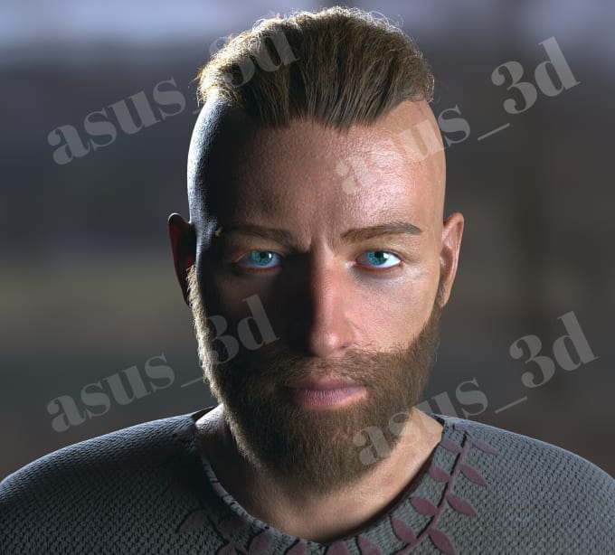 do 3d character and 3d model