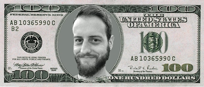 Put a face onto 100 dollar bill fake by Vannannah Fiverr Put a face onto 100 dollar bill fake by Vannannah Fiverr