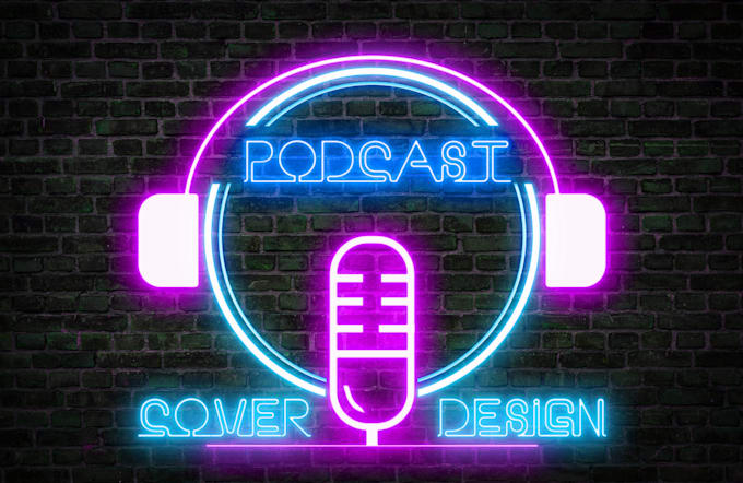 a professional podcast cover art or cover logo