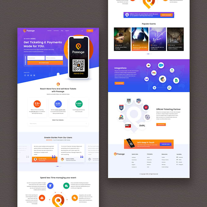 design UX UI web design in figma and wordpress websites
