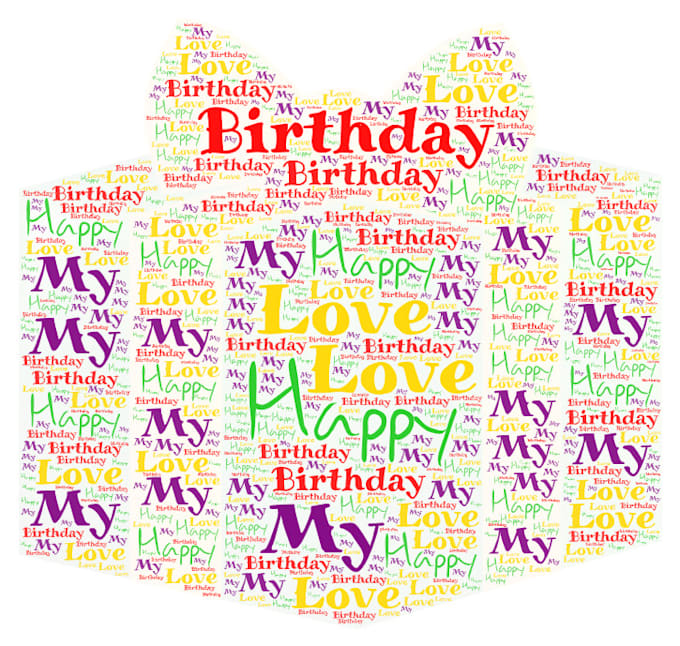 Make you the best and beautiful word cloud art for you by