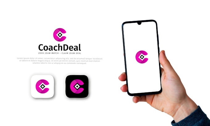 design clean modern app logo or app icon