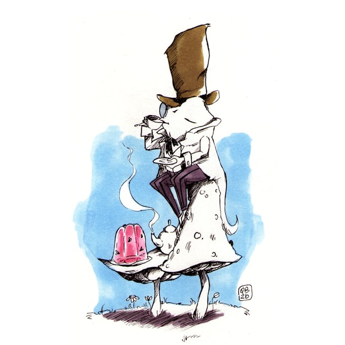 draw one illustration in a children book style