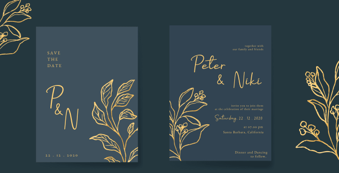 Design a modern wedding invitation card by Anggiyudiaa | Fiverr