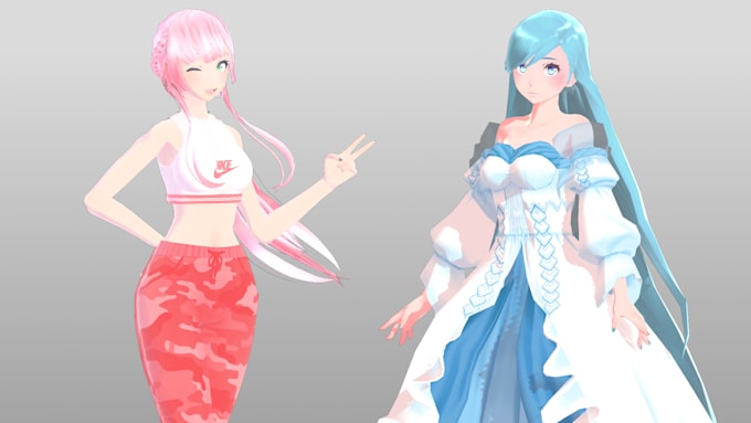 create an mmd anime model for you