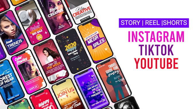create instagram stories and reels videos for business and brand