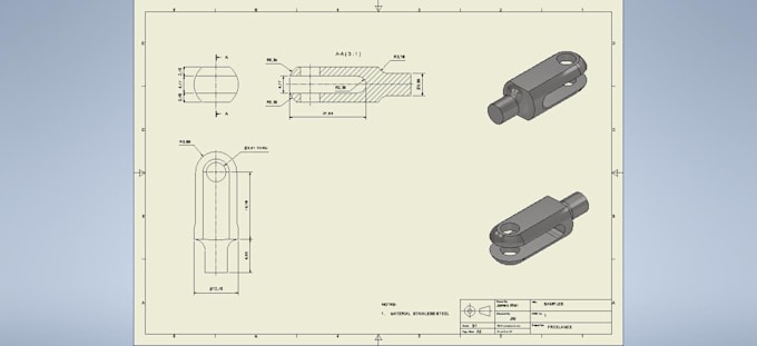 Help you convert your sketches into digital format using inventor by ...