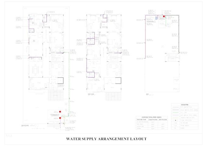 provide plumbing design, 2d and 3d drawings