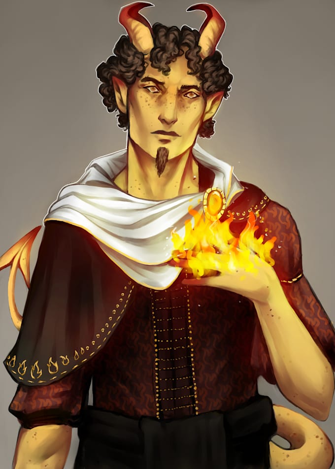 Draw a bust of your character dnd oc by Myvalmiki Fiverr