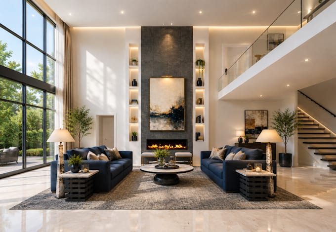 design and render realistic 3d interior and exterior