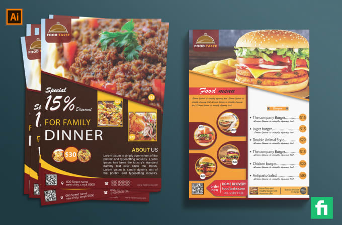 Design Restaurant Flyer Food Menu Party Flyer Restaurant Menu By Mdfaruk1505