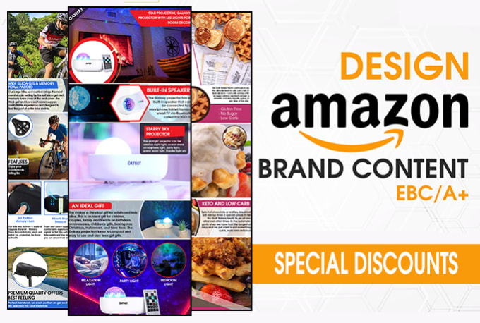 Create amazon ebc enhanced brand content a plus page by Malik562 | Fiverr