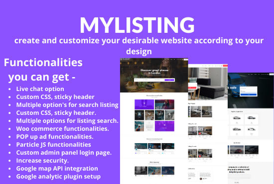 build and customize directory website with mylisting