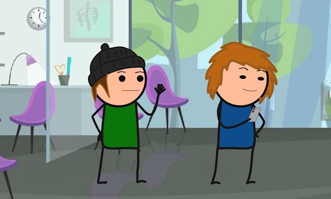 make stick figure cartoon animation